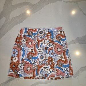 Floral Patterned Women's Skirt